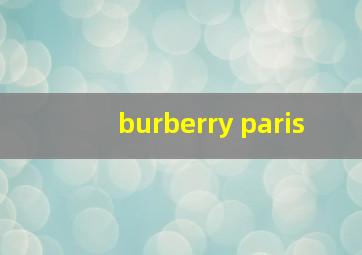 burberry paris